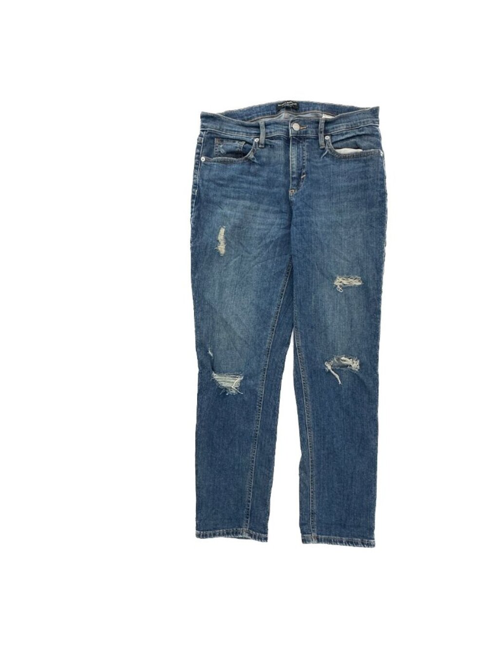 Banana Republic Girlfriend Distressed Women's size 6 Dark Wash Blue Denim Jeans